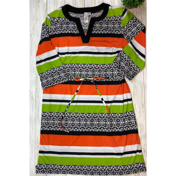 Emma & Michelle Striped Dress - Picture 1 of 16